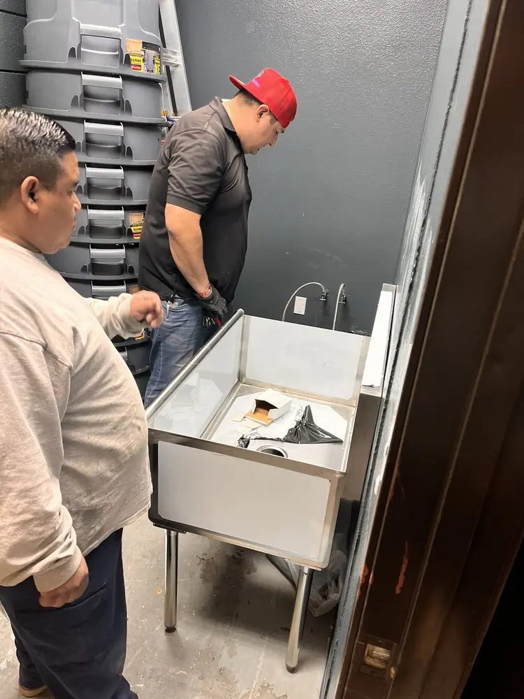 Commercial plumbing and sink installation in Valley View